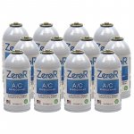 Pictured: 12 cans of ZeroR® Universal AC Refrigerant R134a Replacement