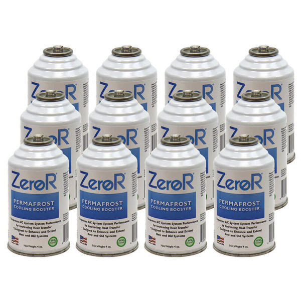 ZeroR<sup>®</sup> PERMAFROST AC Performance Booster for R134a & R12- 12 Cans
