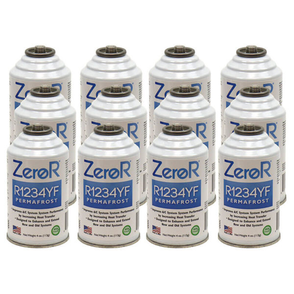 ZeroR<sup>®</sup> R1234YF PERMAFROST AC Performance Booster - 12 Cans