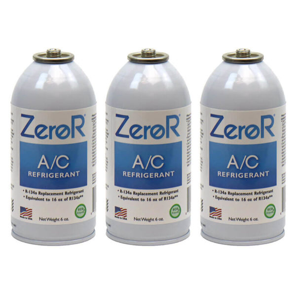 ZeroR<sup>®</sup> Universal AC Refrigerant - R134a Replacement - 3 Cans
