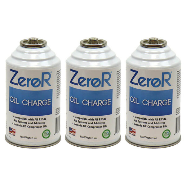 ZeroR<sup>®</sup> AC Oil Charge for R134a R12 R22 - 3 Cans