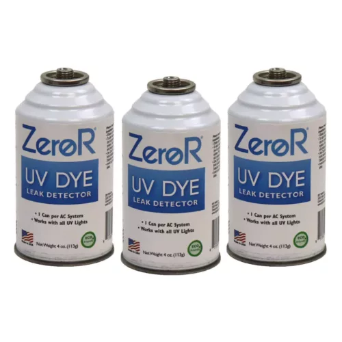 ZeroR® A/C UV Dye Leak Detector R134 R12 R22 – 3 Cans