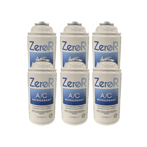 ZeroR® Universal AC Refrigerant – R134a Replacement – 6 Cans