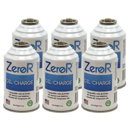 ZeroR® AC Oil Charge for R134a R12 R22 – 6 Cans