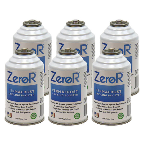 ZeroR<sup>®</sup> PERMAFROST AC Performance Booster for R134a & R12- 6 Cans