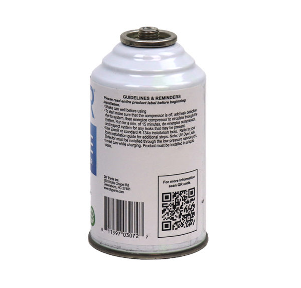 ZeroR<sup>®</sup> A/C UV Dye Leak Detector R134 R12 R22 - 12 Cans