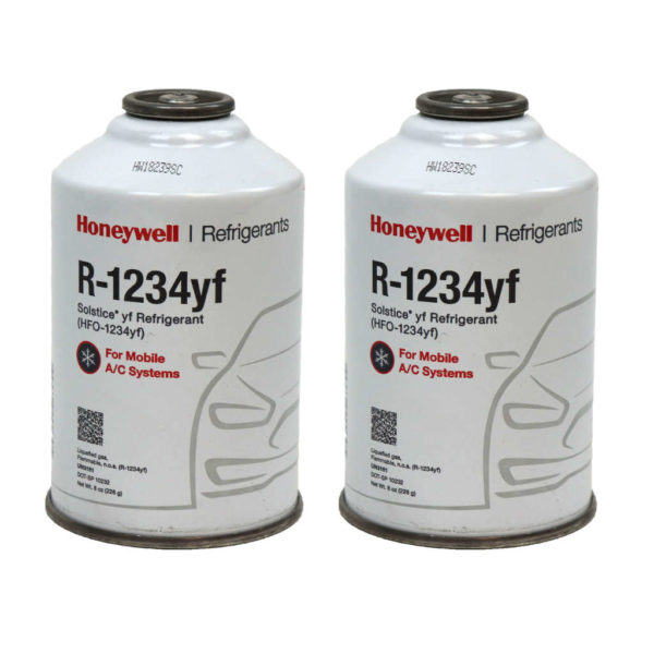 2R1234YF 2 cans displayed