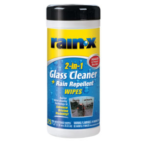 Rain-X Glass Cleaner + Rain Repellent Wipes - 25 Count