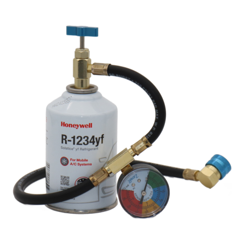 ZeroR® Top Off Kit | Genuine 8oz R1234YF Refrigerant & 24″ Brass Can Tap