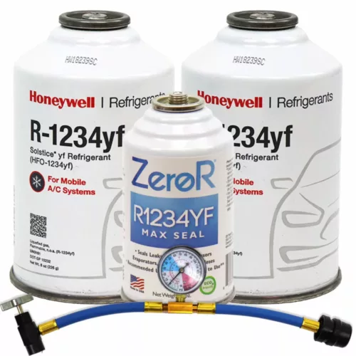 R-1234YF AIR CON GAS DIY KIT STP RECHARGE KIT R1234YF GAS + UV DYE