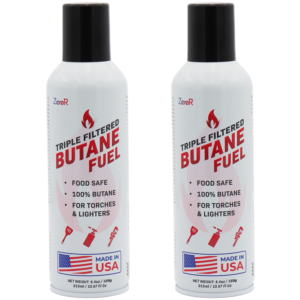 Butane Refill 6.4 ounces 10.67 fluid ounces 315ml 2 cans